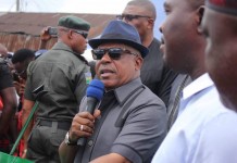 Photos: Secondus Receives APC Decampees, Commissioned road named after Patience Jonathan