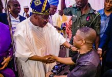 PHOTOS: Ajimobi in celebration mood with Ayefele, Ladoja at Olubadan’s 90th birthday