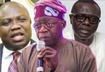 Lagos governorship war : Ambode attacks as Tinubu backs Sanwo-Olu