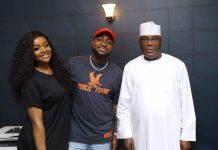 Davido visits Atiku, tells fans ‘You should be afraid of what’s I’ll do next’