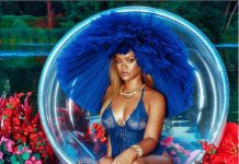 Rihanna Glees with Steamy Lingerie Brand