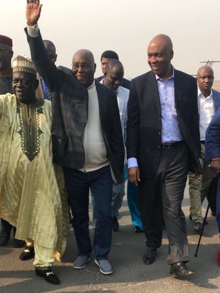 Former Vice President, Atiku Abubakar, has returned to Nigeria