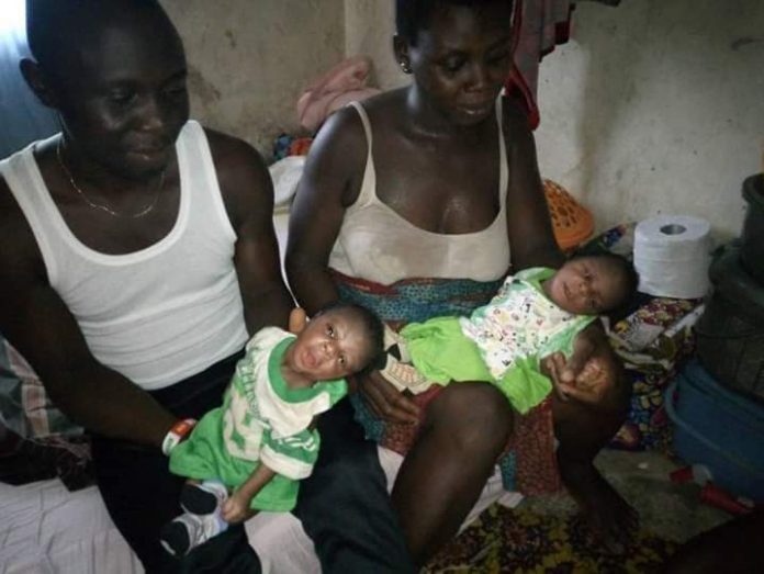 Meet This Husband And Wife Who Gave Birth, Name Their Twins Atiku And Wike