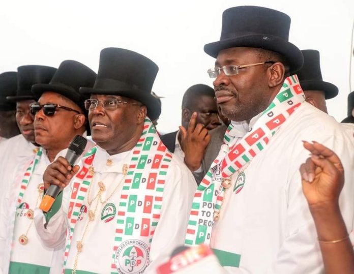 PDP Presidential Candidate Atiku Abubakar Speaking During the Party Rally In Yenagoa