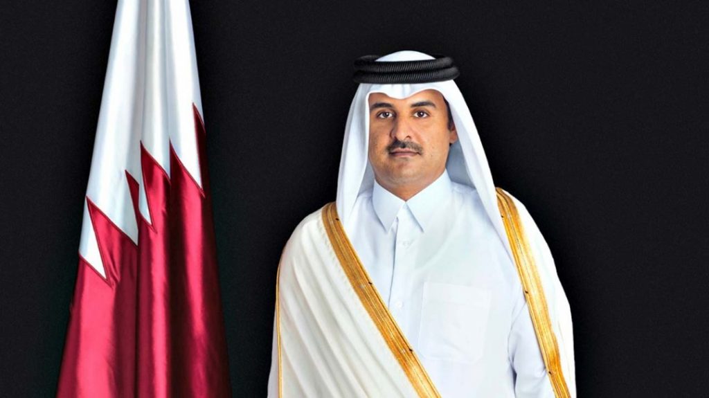 PHOTO: Buhari and the Emir of Qatar, Sheikh Tamim bin Hamad Althani