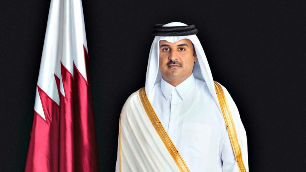 PHOTO: Buhari and the Emir of Qatar, Sheikh Tamim bin Hamad Althani