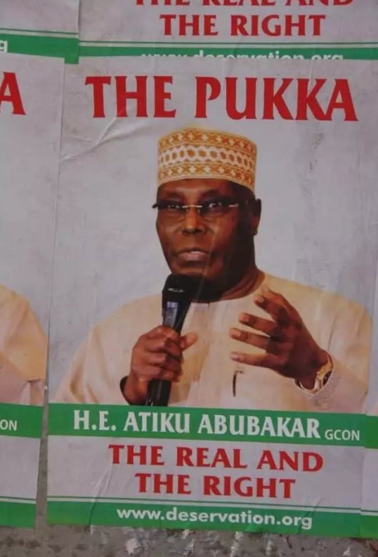 Atiku’s Strange Posters in Abuja 