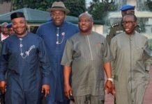 South South PDP Goveronors of Akwa Ibom, Bayelsa, Rivers and Delta State