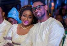 My Husband is not a rapist, Biodun Fatoyinbo’s wife, Modele cries out in church (See Video)