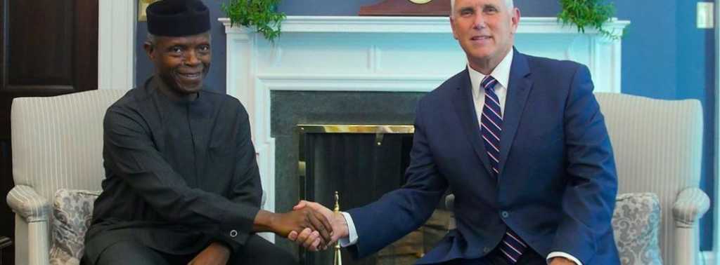 Osinbajo Meets American Vice President Mike Pence [PHOTO]