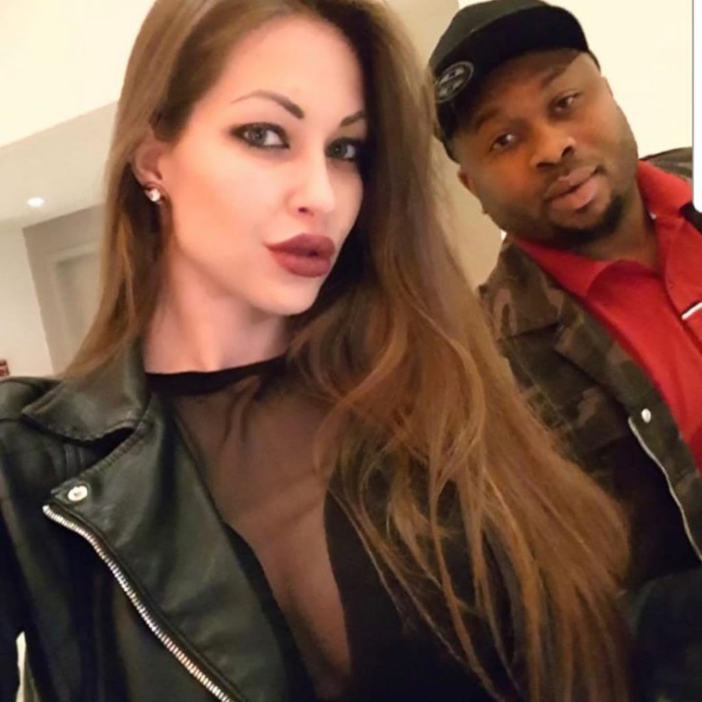 Looks like Tonto Dikeh’s ex, Olakunle Churchill got himself a new white girlfriend (Photos)