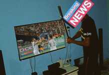 Nigerian Guy Destroys His TV After Super Eagles Lost To Algeria (Photo)