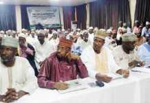 Gunmen kill Miyetti Allah leader in Adamawa From Middle: The National President of the Miyetti Allah Cattle Breeders Association of Nigeria (MACBAN) flanked by the National Secretary, Alhaji Baba Ngelzarma, and other members of the association at a press briefing on the position of the association to stem farmers-herdsmen clashes in Abuja