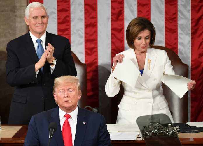 US President Donald Trump delivers the State of the Union address