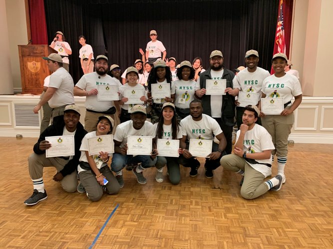 How Nigerians schooling in the US re-enacted NYSC so foreign students can have the experience (Videos)