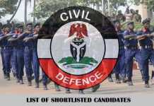 Civil Defence Shortlisted Candidates 2019/2020 | Download PDF List