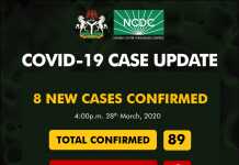 BREAKING: 8 cases of COVID-19 confirmed …7 in Lagos and 1 in Benue State