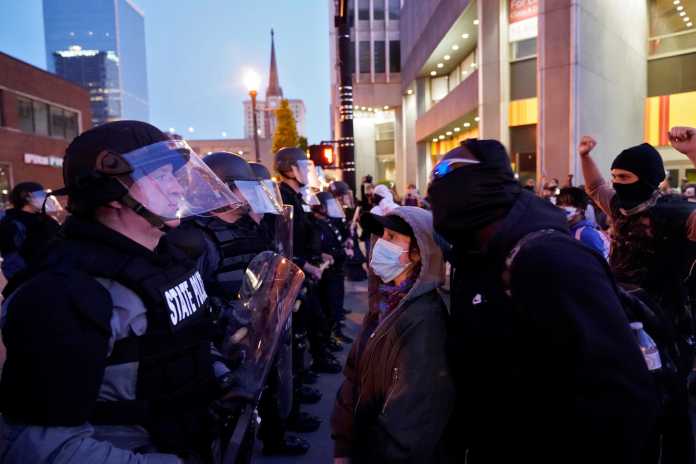Protest in Louisville following death of Breonna Taylor