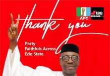 “Today’s victory is not for me alone But a victory for democracy, Thank You for Electing Me your candidate – Osagie Ize-Iyamu