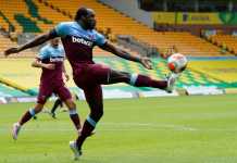 Norwich relegated from EPL as Antonio lifts West Ham