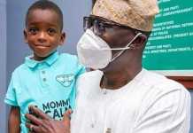 PHOTOS: Finally, Sanwo-Olu meets boy in ‘mummy calm down’ video