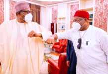PHOTOS: Buhari Meets Imo Governor, Hope Uzodinma