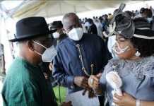 Jonathan, Wike, Aisha Buhari, others lead tributes at Lulu-Briggs’s burial …as wife boycotts ceremony