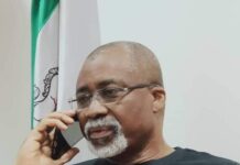 Photostory: Senator Abaribe rocks ‘Dot Nation’ T-shirt