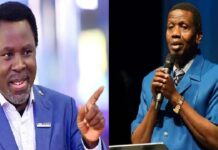 “T.B Joshua is with Jesus Christ” – Pastor Adeboye writes SCOAN …Says, ‘We shall meet again’