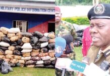 PHOTOS: Army Arrests Fake Policemen With 50 Bags Of Indian Hemp In Ondo