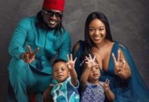 Heartwarming moment Paul Okoye reunited with his kids in the US amid divorce saga