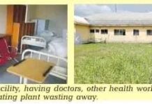 Ondewari Cottage Hospital built by Agip lying waste in Bayelsa Creek …facility converted to temporary corpers’ lodge