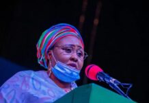 Constitution review: First lady, Aisha Buhari, others arrive Senate
