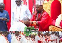 PHOTO NEWS: Olu of Warri unseats Ayiri, installs new Ologbosere of Warri kingdom