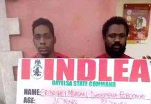 NDLEA: 2 arrested in Swali Market Yenagoa with 11,748 pills of Tramadol