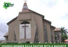 Church member kills pastor with a machete