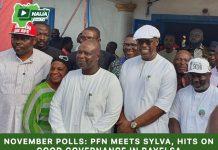 November polls: PFN meets Sylva, hints on good governance in Bayelsa