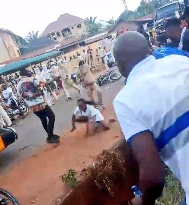PHOTOS: Enugu Police arrest, arraign masquerader over assault in viral video
