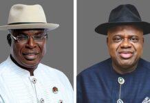 Bayelsa Guber: Sylva Challenges Tribunal Verdict, Heads To Appeal Court COMBO: Timipre Sylva (L) and Douye Diri (R) Douye of the Peoples Democratic Party (PDP) defeated Sylva who vied on the umbrella of the All Progressives Congress (APC) in the Bayelsa governorship election.