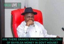 Are there snakes swallowing billions of naira in Bayelsa State Government House? – Idumange Scold Diri Governor of Bayelsa State, Sen. Douye Diri