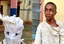 PHOTOS: Enugu Police arrest, arraign masquerader over assault in viral video