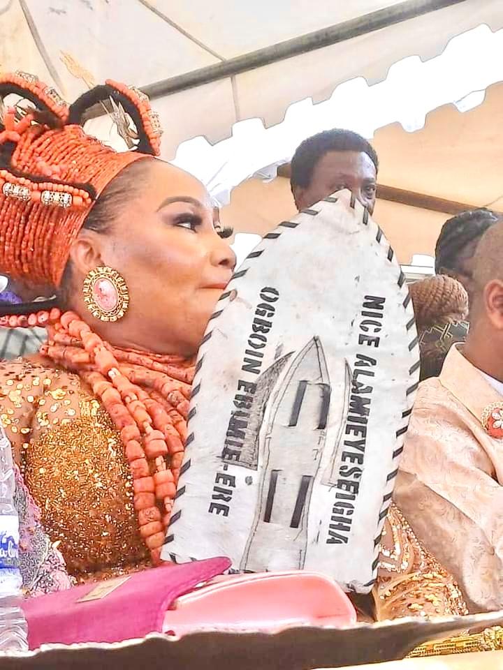 Dr. Mrs Nice TuboLayefa Alamieyeseigha, the Ebimie-ere of Ogboin Clan