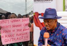 Protesting Youths Shutdown Agip Facility Over Unlawful Arrest Of Chiefs, Youth President, CDC Chairman …Accused Bayelsa Deputy Governor of Sponsoring unrest