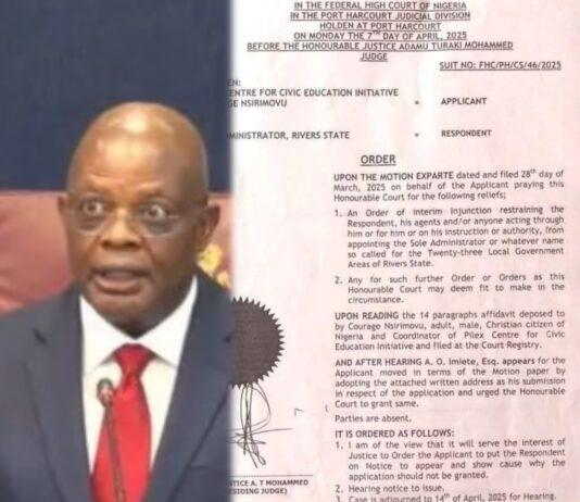 Court Summons Rivers Administrator Over LGA Appointments