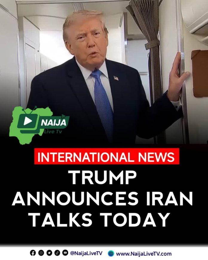 TRUMP ANNOUNCES TALKS WITH IRAN, PUSHES FOR STRAIT OF HORMUZ REOPENING TRUMP ANNOUNCES TALKS WITH IRAN, PUSHES FOR STRAIT OF HORMUZ REOPENING